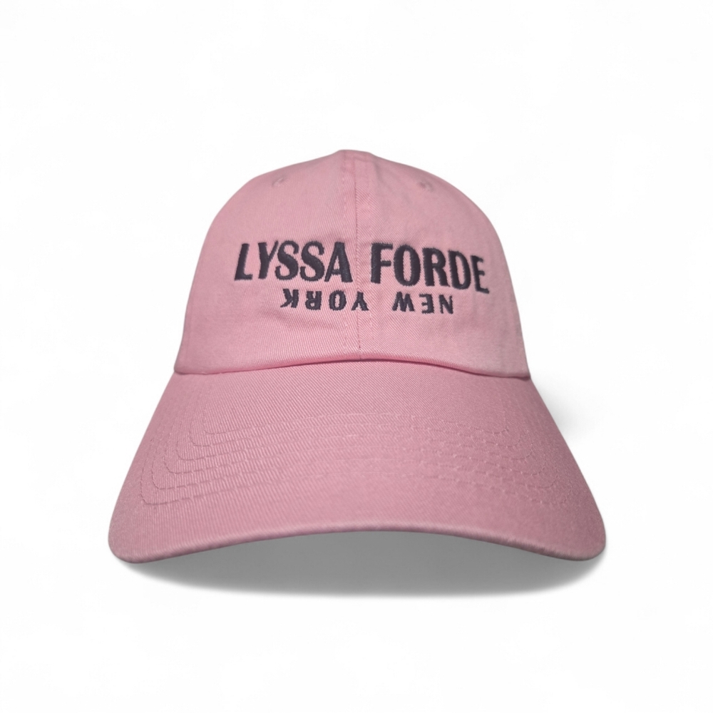 Pink Baseball Cap Embroidered